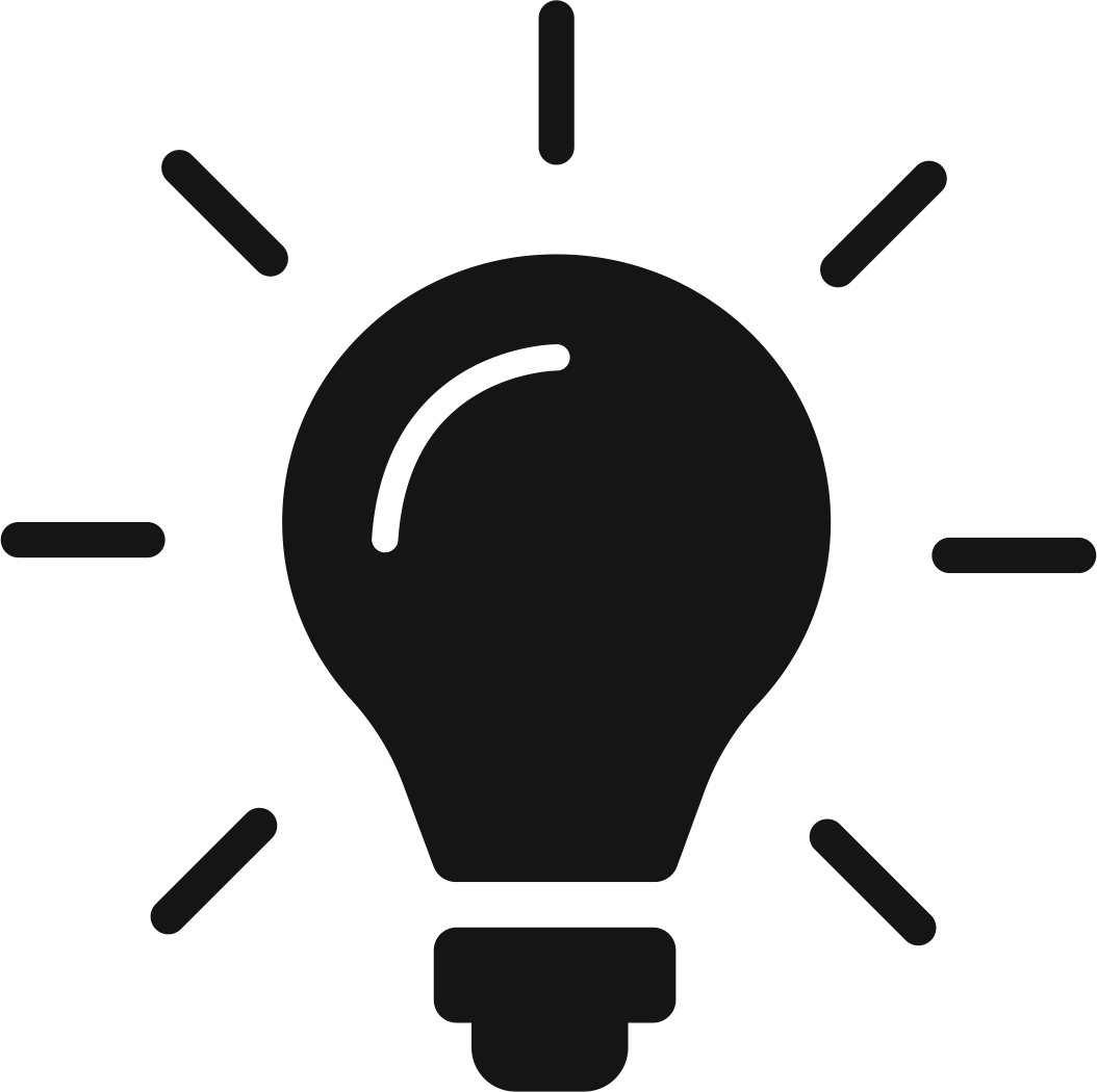 Light Bulb Icon, About Us Page