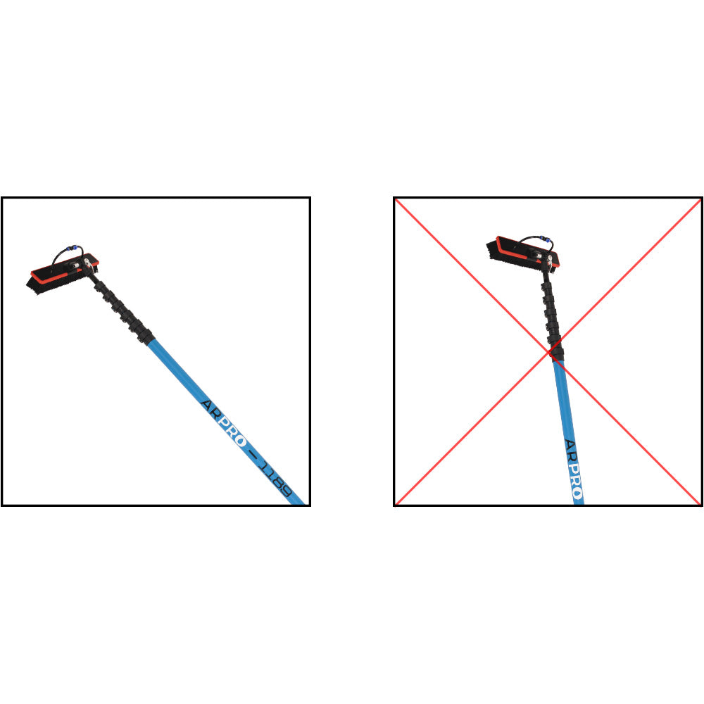 Water Fed Pole Angle, Water Fed Pole Setup Usage Blog